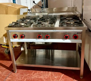 Cocina de gas - 6 quemadores como nueva