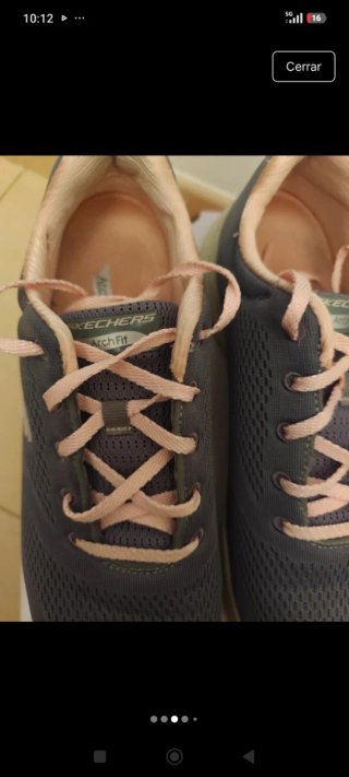 Skechers Arch Fit Gris/Rosa Talla 41