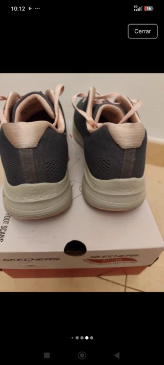 Skechers Arch Fit Gris/Rosa Talla 41