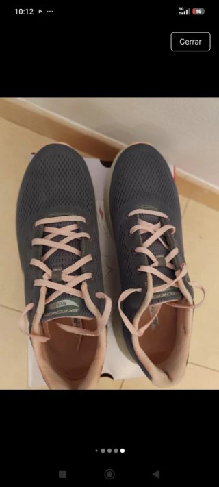 Skechers Arch Fit Gris/Rosa Talla 41