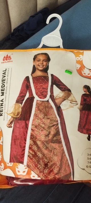 Disfraz Reina Medieval 10-12 años