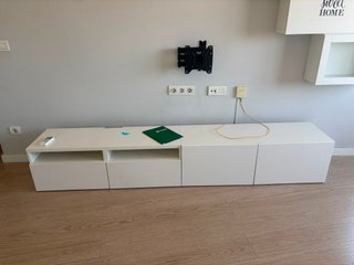 Mueble TV IKEA BESTÅ 180cm blanco