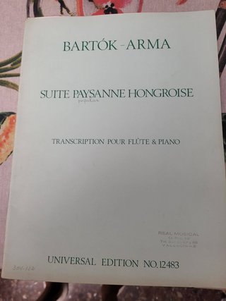 Suite Paysanne Hongroise Flauta y Piano