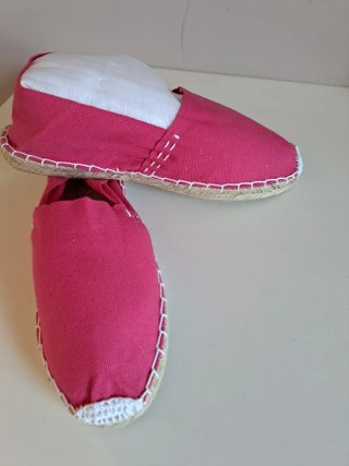 Alpargatas mujer rosas