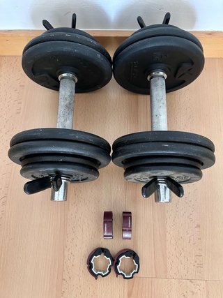 Mancuernas Decathlon ajustables