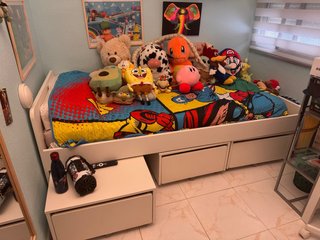 Cama juvenil con cajones