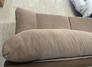 Sofá 2 plazas 180cm beige/marrón