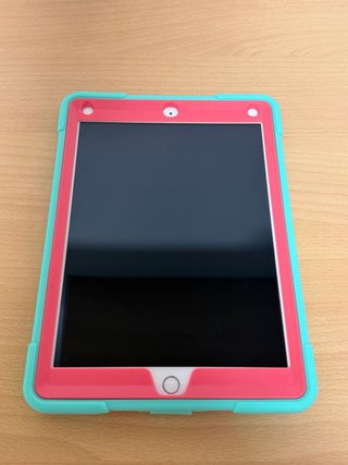 Funda iPad 6ª Gen Rosa y Turquesa