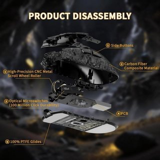 Ratón gaming inalámbrico Attack Shark X11 NUEVO