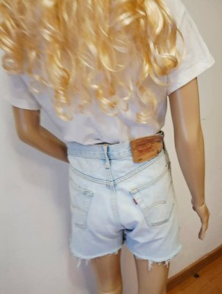 Levi's Shorts Vaqueros Azules Desgastados
