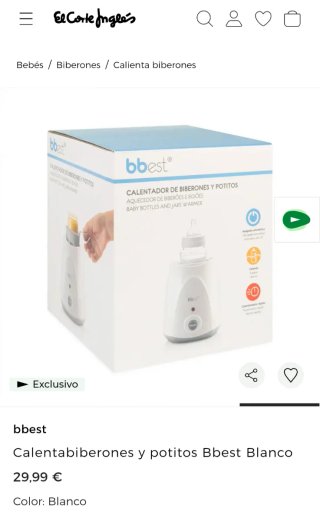 Calentador Biberones y Potitos Bbest