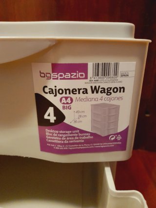 Cajonera Wagon 4 cajones.