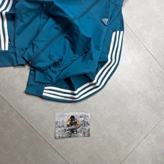 Chaqueta Adidas Vintage Azul y Blanca
