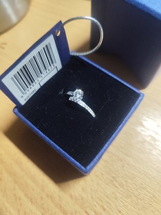 Anillo Swarovski Plata
