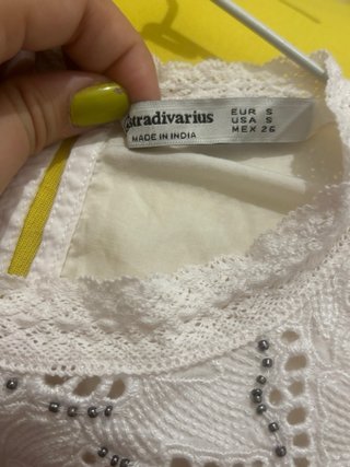 Blusa blanca encaje
