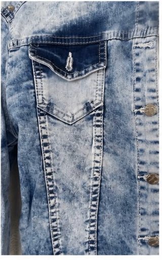Chaqueta vaquera desgastada