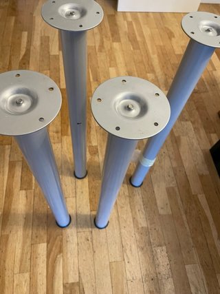 4 Patas Metálicas Ikea Gris
