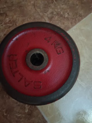 4 discos de pesa Salter 4kg