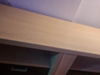 Mesa TV con cajones y estantes