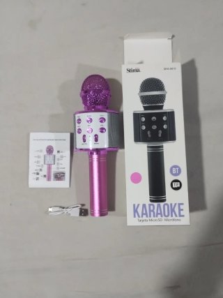 Micrófono Karaoke Stima SKA-8810 Rosa/Morado