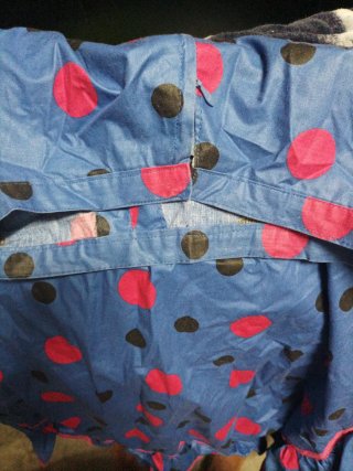 Falda Flamenco Mujer Lunares Azul y Rosa