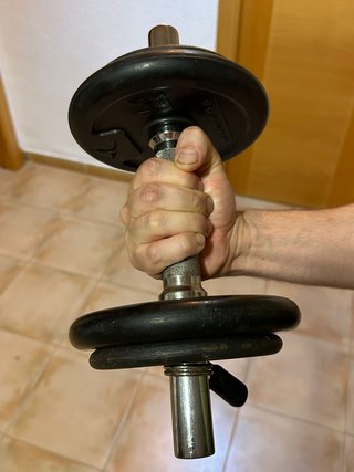 Mancuerna Domyos ajustable – 8 kg – Diámetro 28