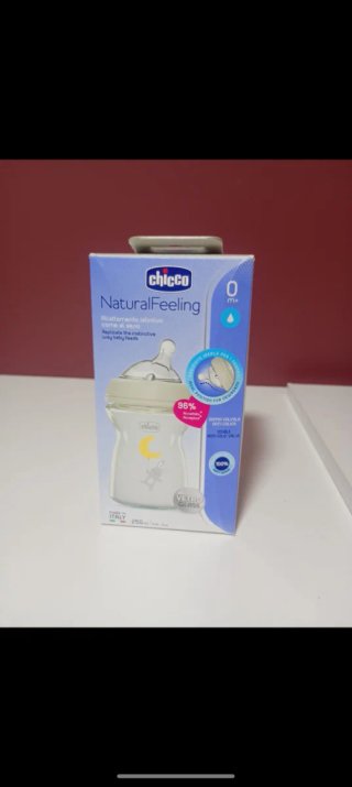 Biberón Chicco  250ml de cristal 0 meses