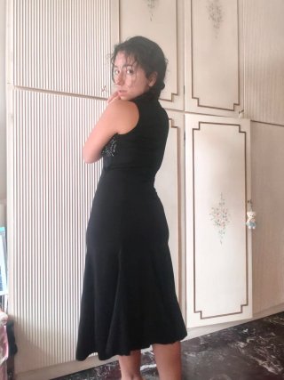 Vestito vintage y2k anni 2000 nero