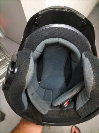 Casco Moto Shiro Negro en buen estado talla 28mm