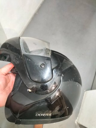 Casco Moto Shiro Negro en buen estado talla 28mm
