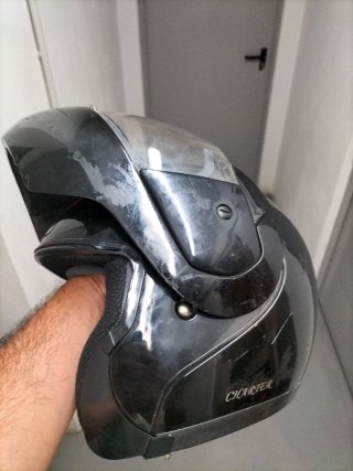 Casco Moto Shiro Negro en buen estado talla 28mm