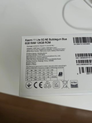 Xiaomi 11 Lite 5G NE + Cargador + Funda