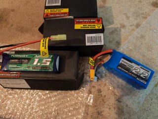 3 Baterías Turnigy Nano-Tech LiPo Nuevas