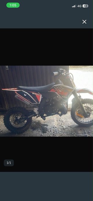 KTM Motocross Naranja/Roja