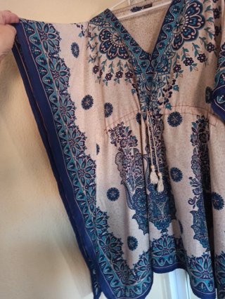 Blusón/Vestido estampado talla única