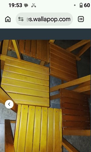 5 Sillas Plegables Trieste Madera