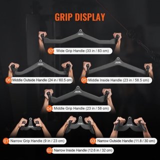 Accessori per Lat Pulldown, T-bar per vogatore con