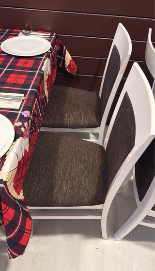 Juego de Sillas Comedor Tapizadas Madera tipo mode