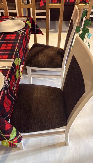 Juego de Sillas Comedor Tapizadas Madera tipo mode