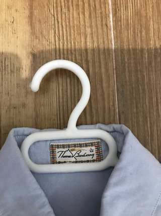 Camisa Thomas Burberry Azul Manga Corta