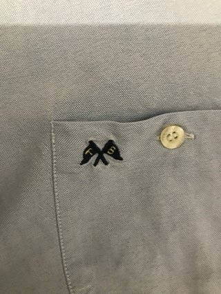 Camisa Thomas Burberry Azul Manga Corta