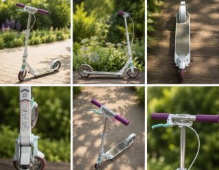 Patinete plegable Oxelo con freno de mano