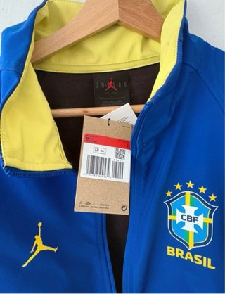 Chaqueta Jordan Brasil Azul/Amarilla