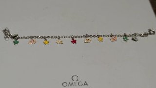 Pulseras infantiles con delfines y peces plata 925