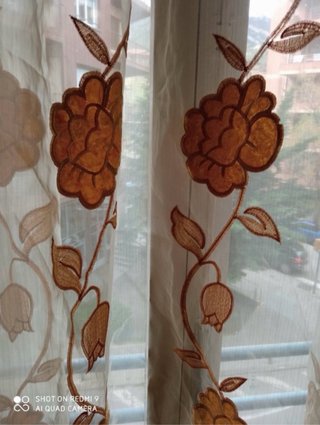 Conjunto Cortinas Árabes Beige y Marrón