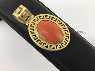 colgante oro 18k con piedra