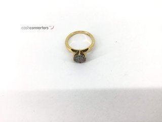 anillo oro 18k con piedra