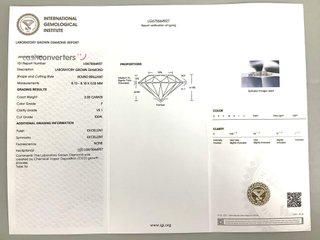 sello oro 18k con diamante de laboratorio