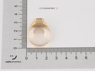 sello oro 18k con piedra con circonita