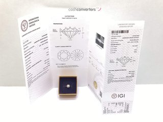 sortija oro 18k con diamante de laboratorio